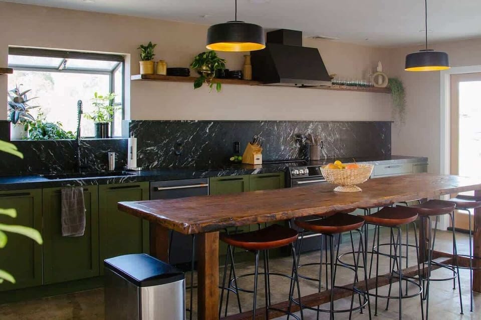 Our fully stocked chef's kitchen