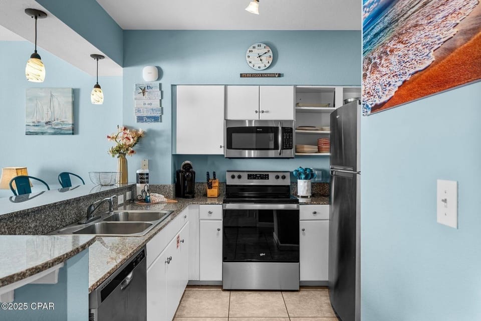 Full kitchen with all the cooking essentials