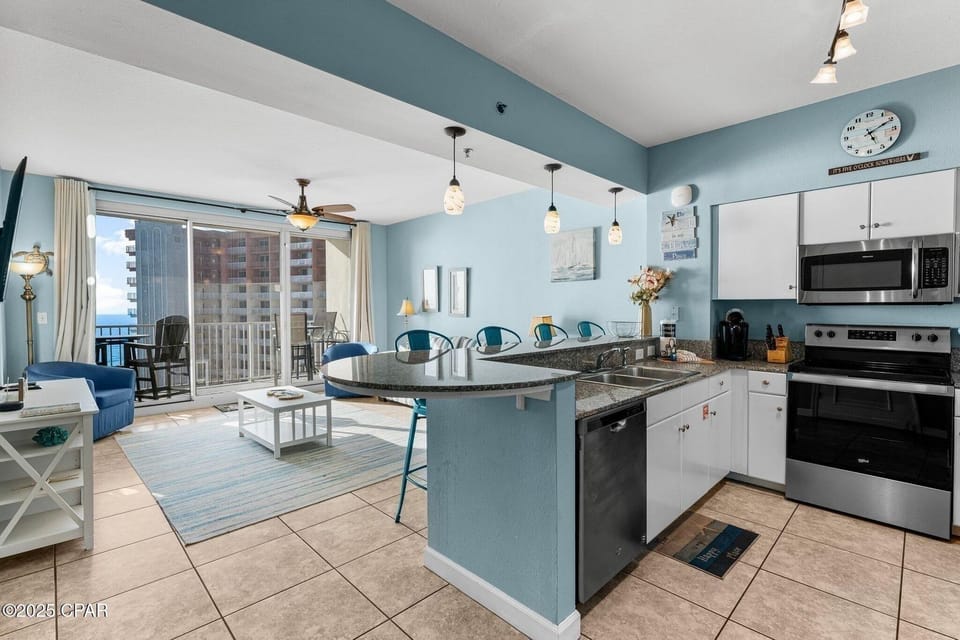 Full kitchen with all the cooking essentials