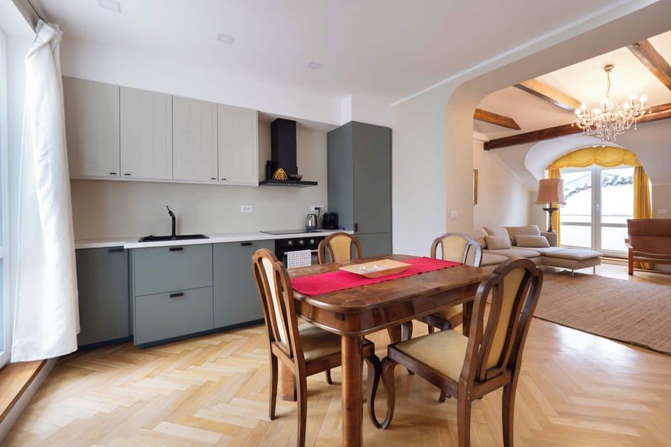 Kitchen and dining area