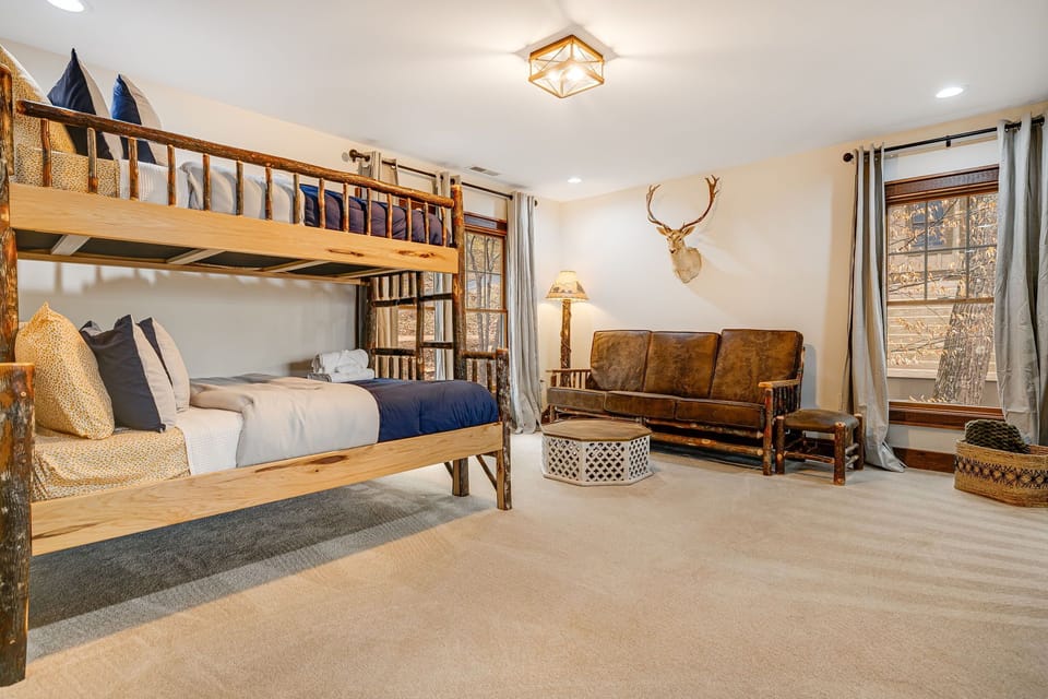 Upper Level - Open Sleeping Loft -Fourth Sleeping Area - Twin & Full Beds (Bunk Beds)