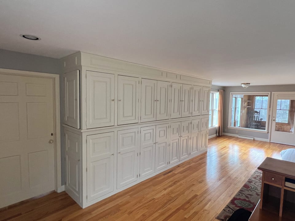 Primary bedroom built-in storage