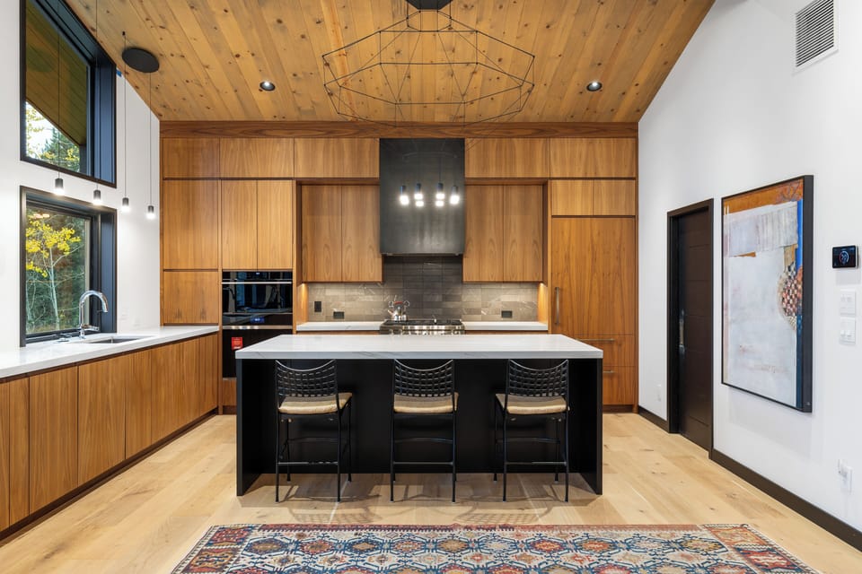 Plenty of counter space for prep and plating.
