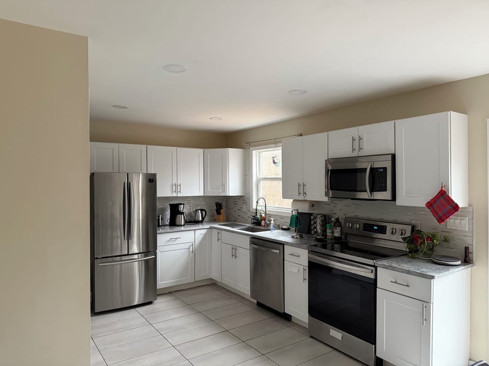 The kitchen is fully equipped and you can cook your favorite meals right here!