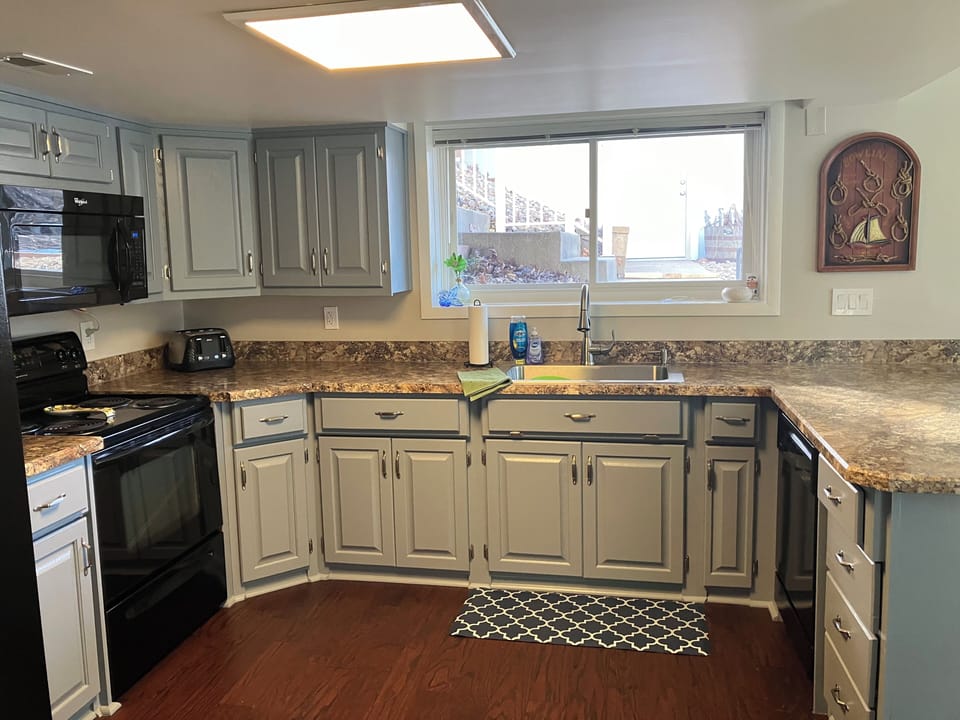 Fully stocked kitchen