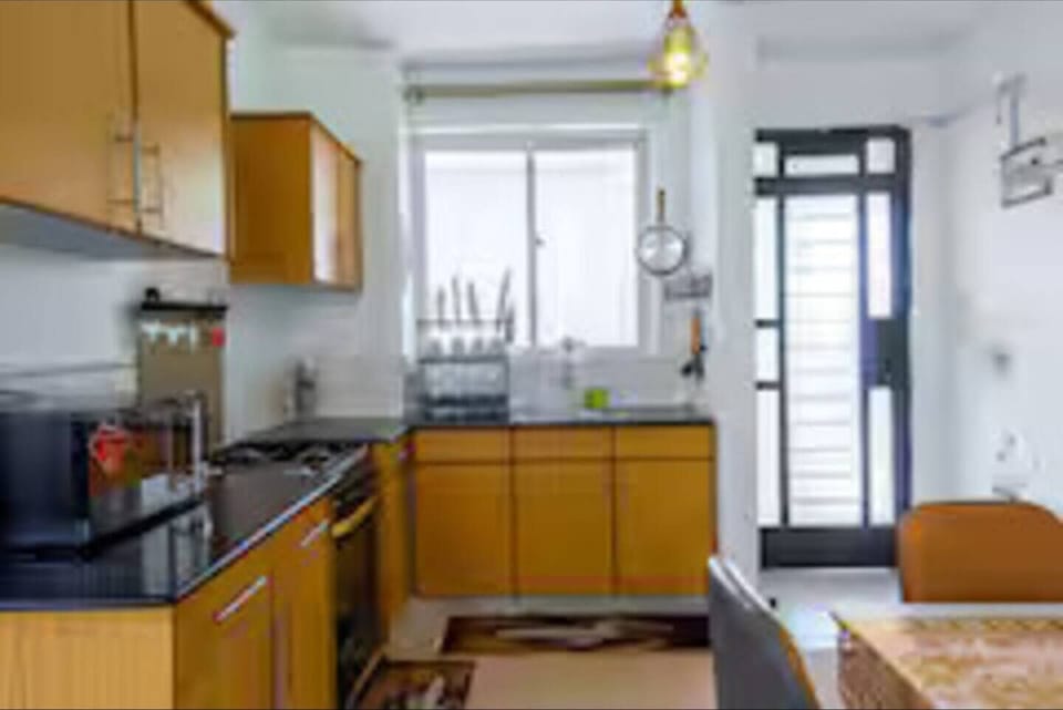 The fully equipped kitchen