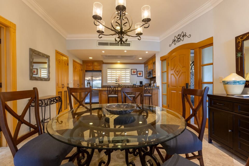 It’s OK to eat in, especially at our beautiful dining table.