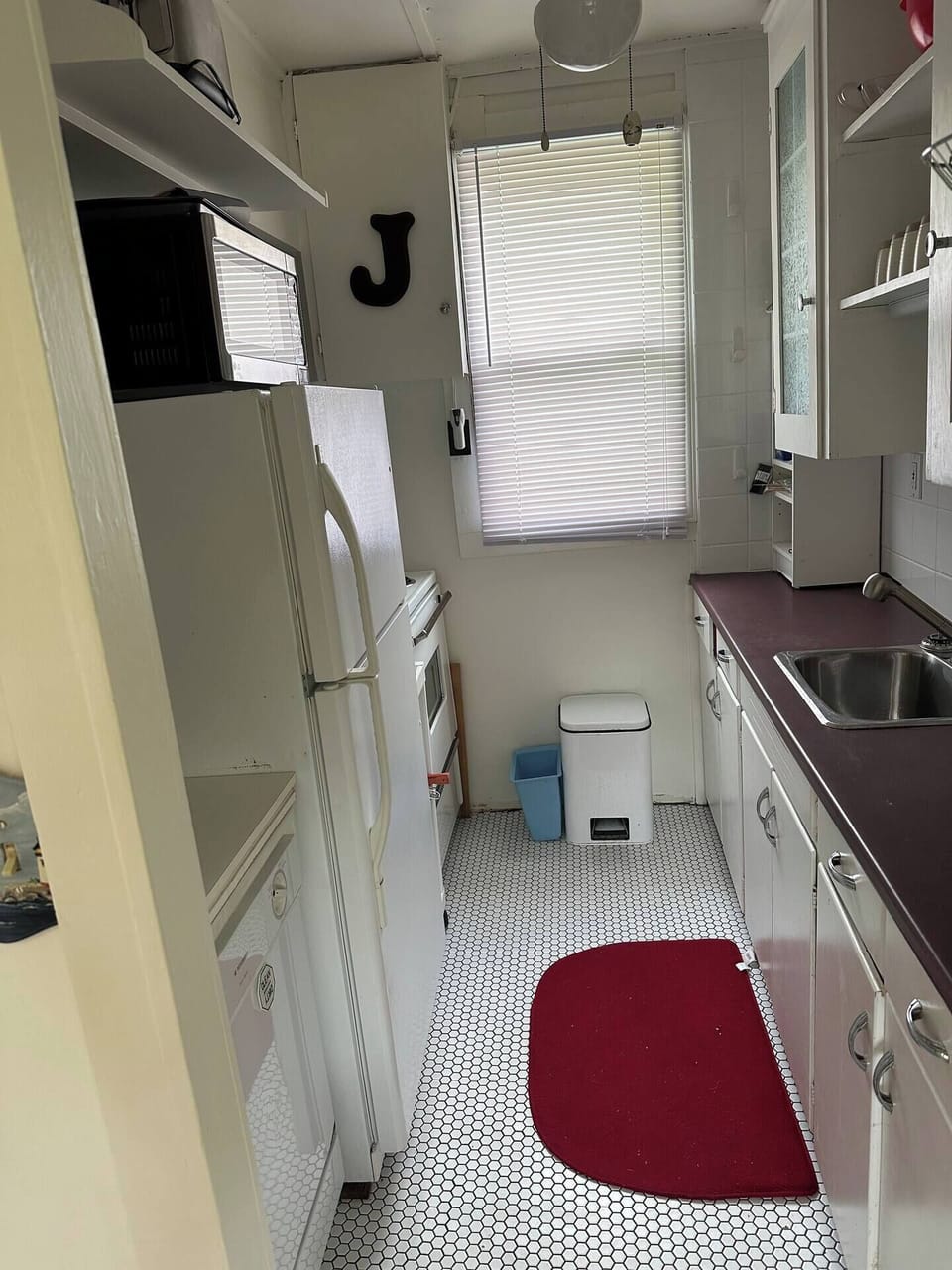 Galley kitchen. 