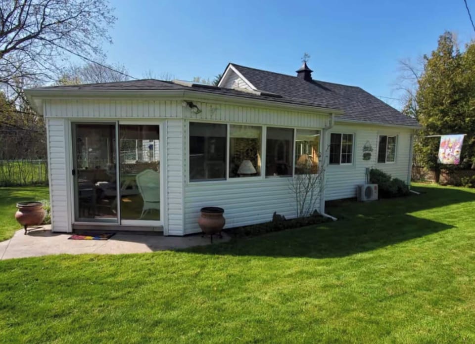 Back of cottage.