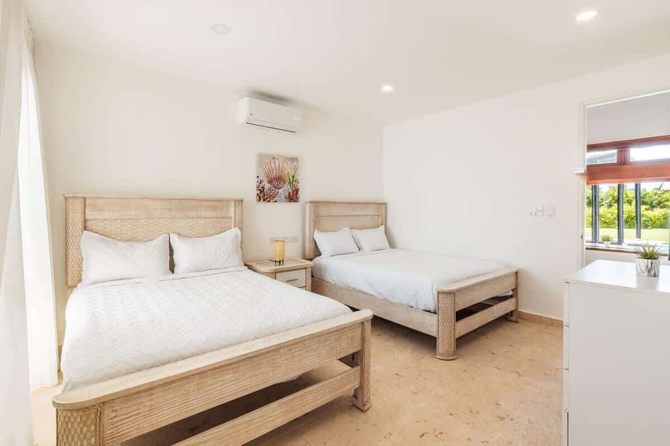 Queen beds with private bathrooms!