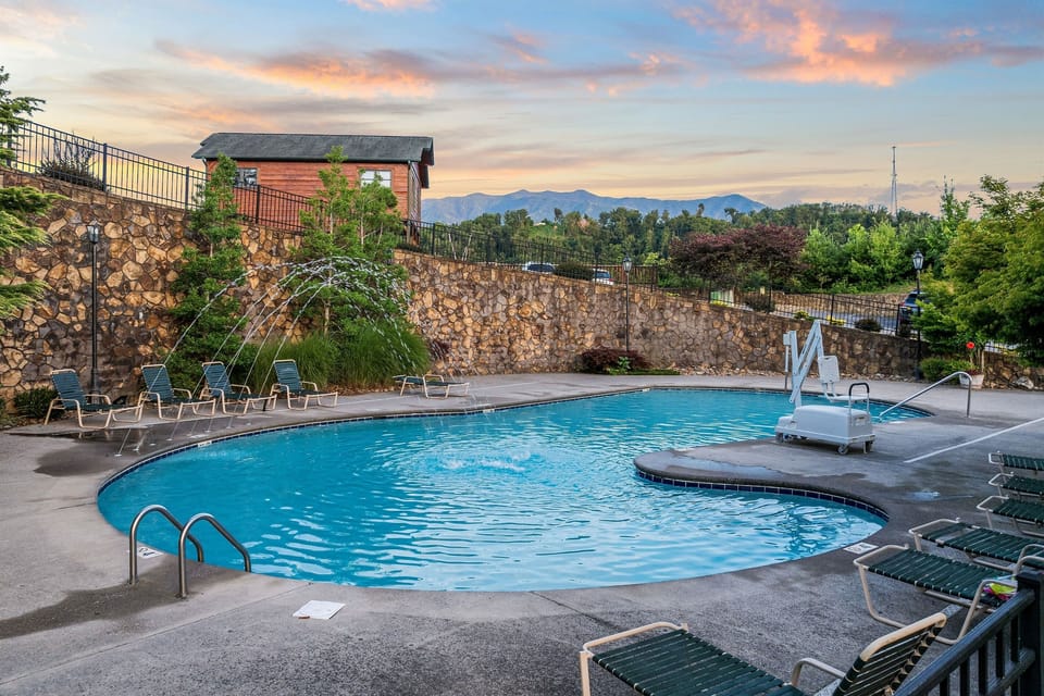 Beautiful views from the resort pool!  Open from May to October