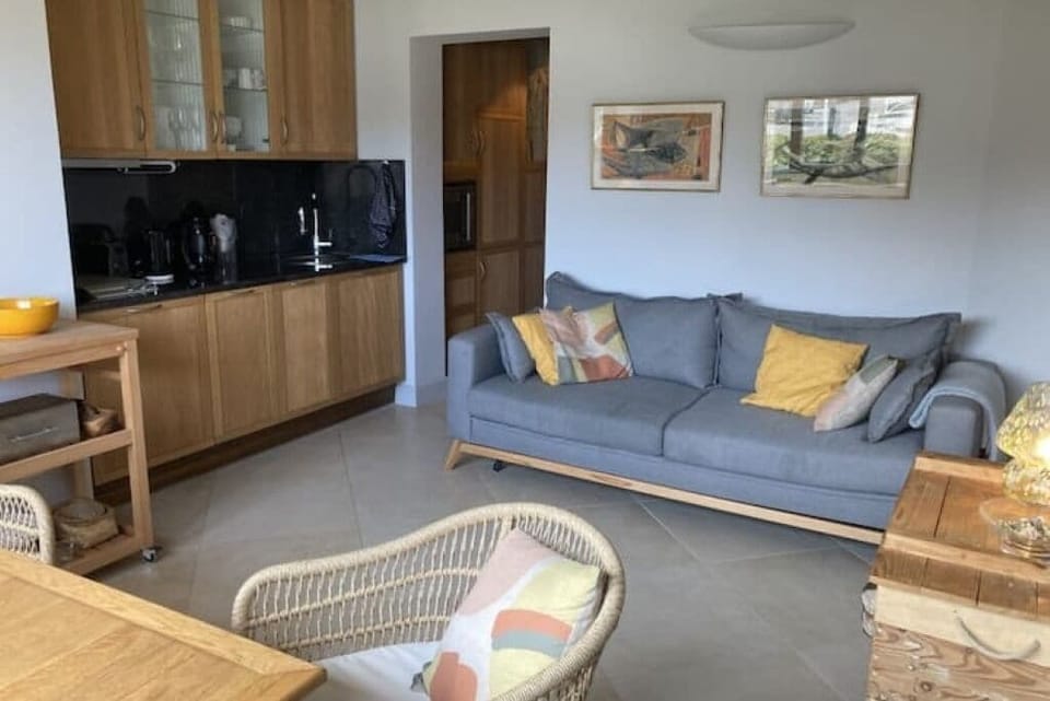 Living room and kitchen