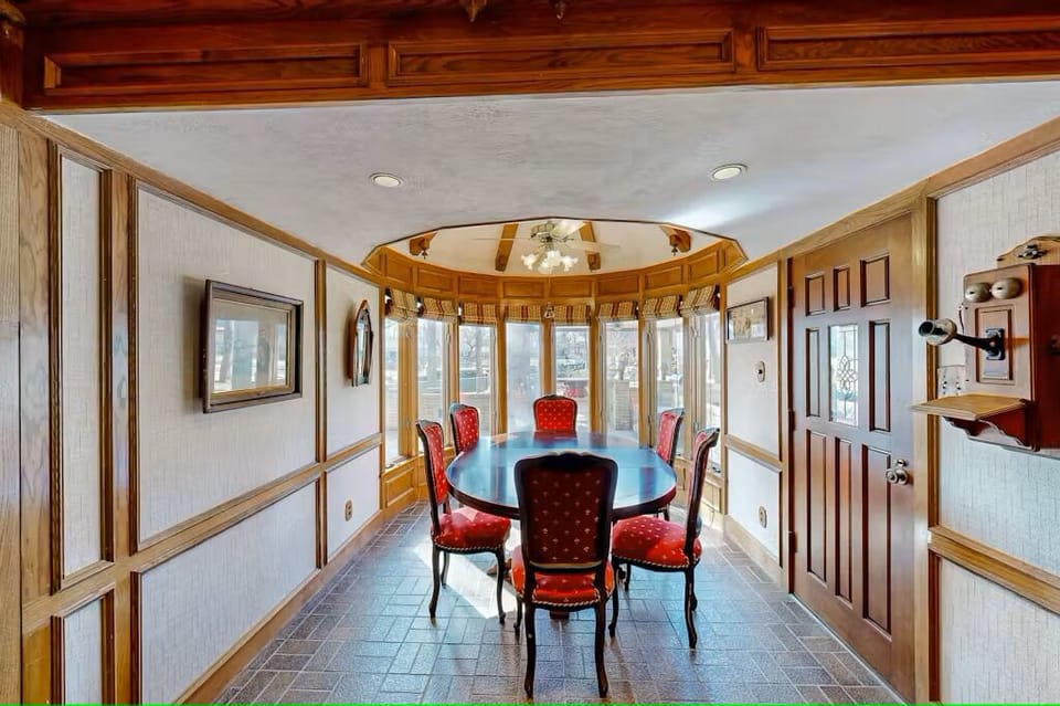 Ground floor dining table. Can also be used as a game table for board games.