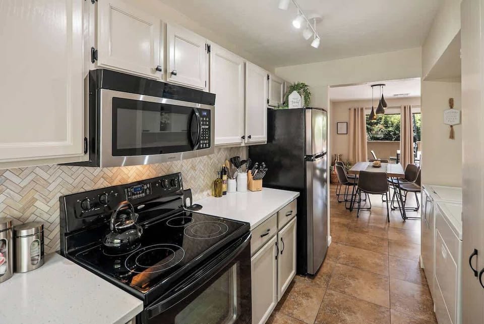 Kitchen with modern appliances