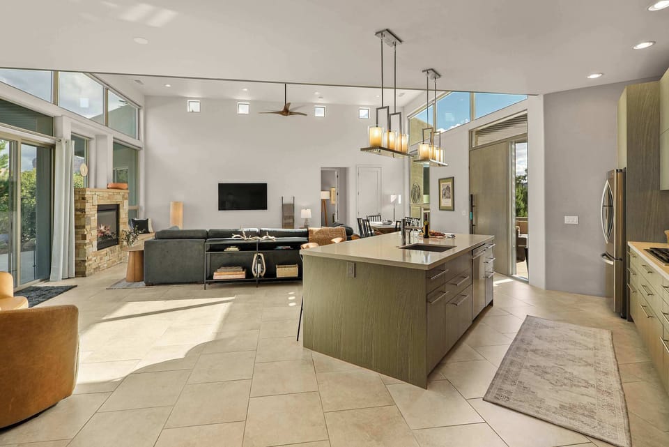 Gourmet kitchen island, ideal for entertaining and casual dining.
