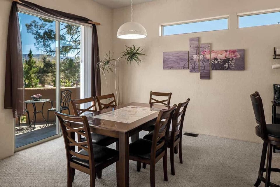 Dining table with stunning views.
