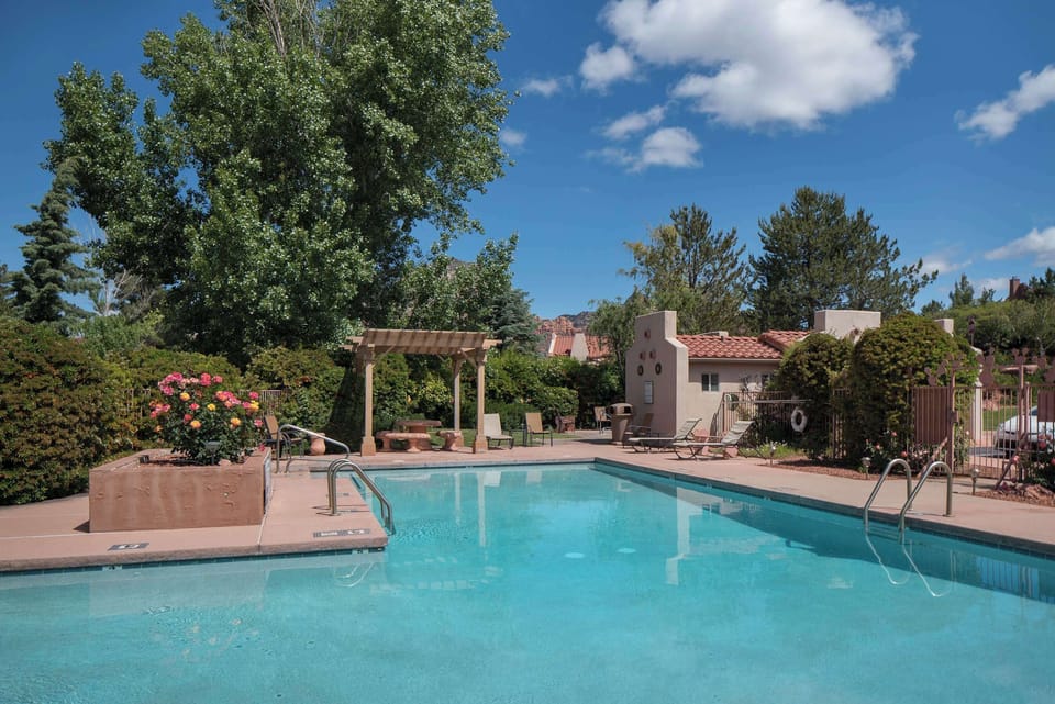 Take a refreshing dip in the sparkling community pool.