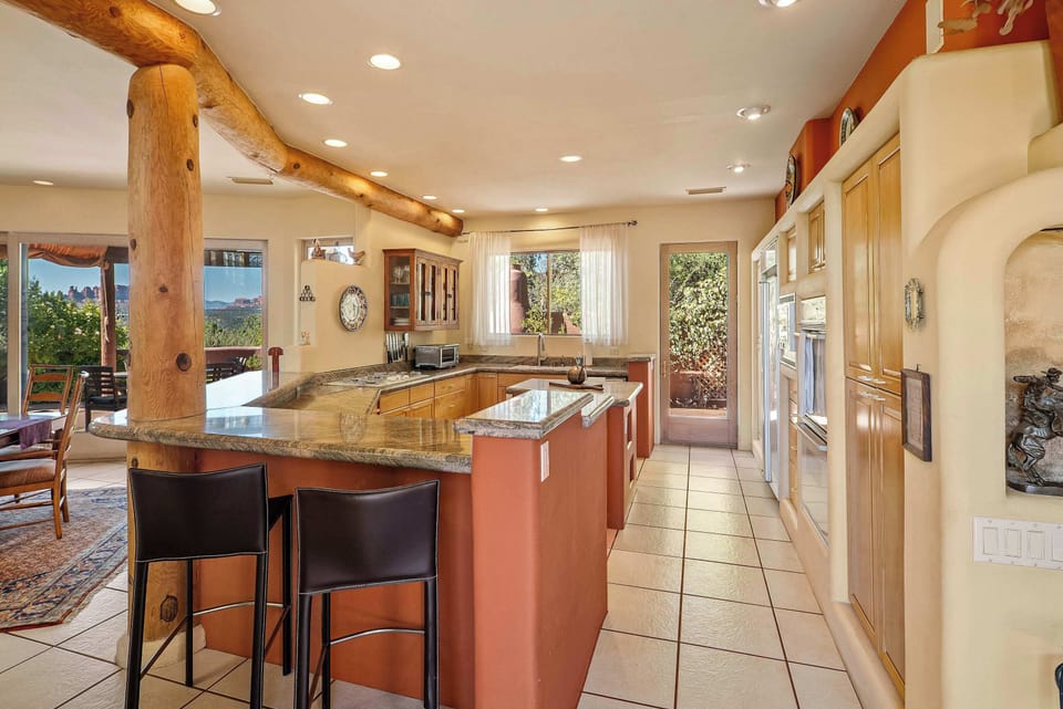 Enjoy modern amenities in this beautiful kitchen.