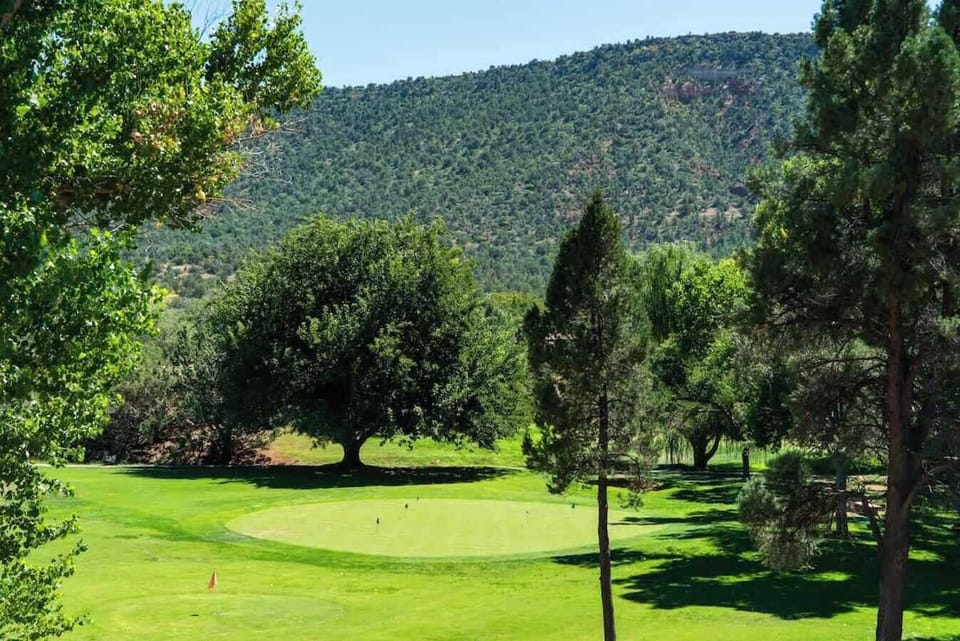 Stunning golf course views right outside your door!