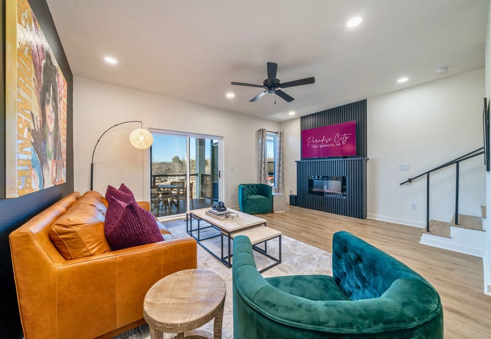 Enjoy the Fun and Vibrant Design of this Lakefront Home