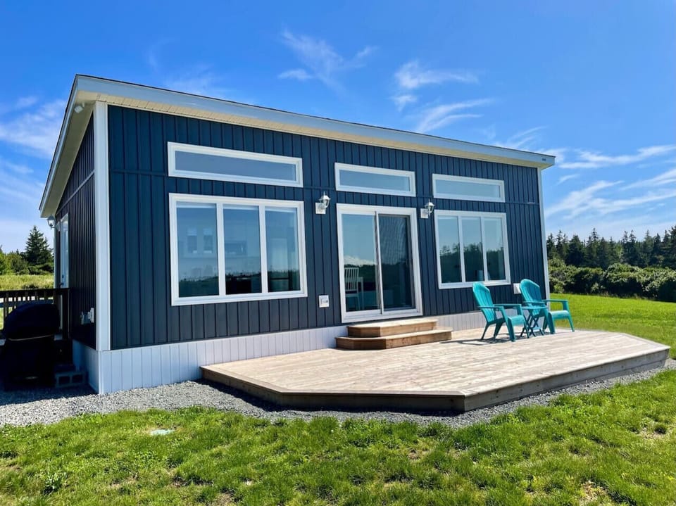 Seascape Mini Villa with sundeck, chairs and BBQ (off to side)