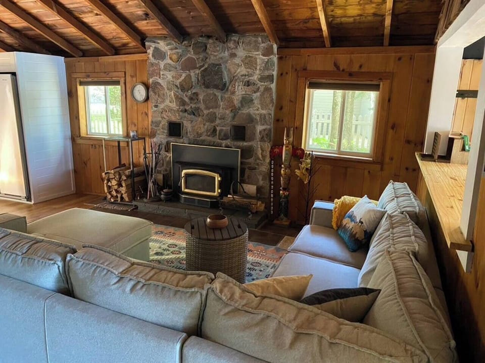 Warm up by the fire!