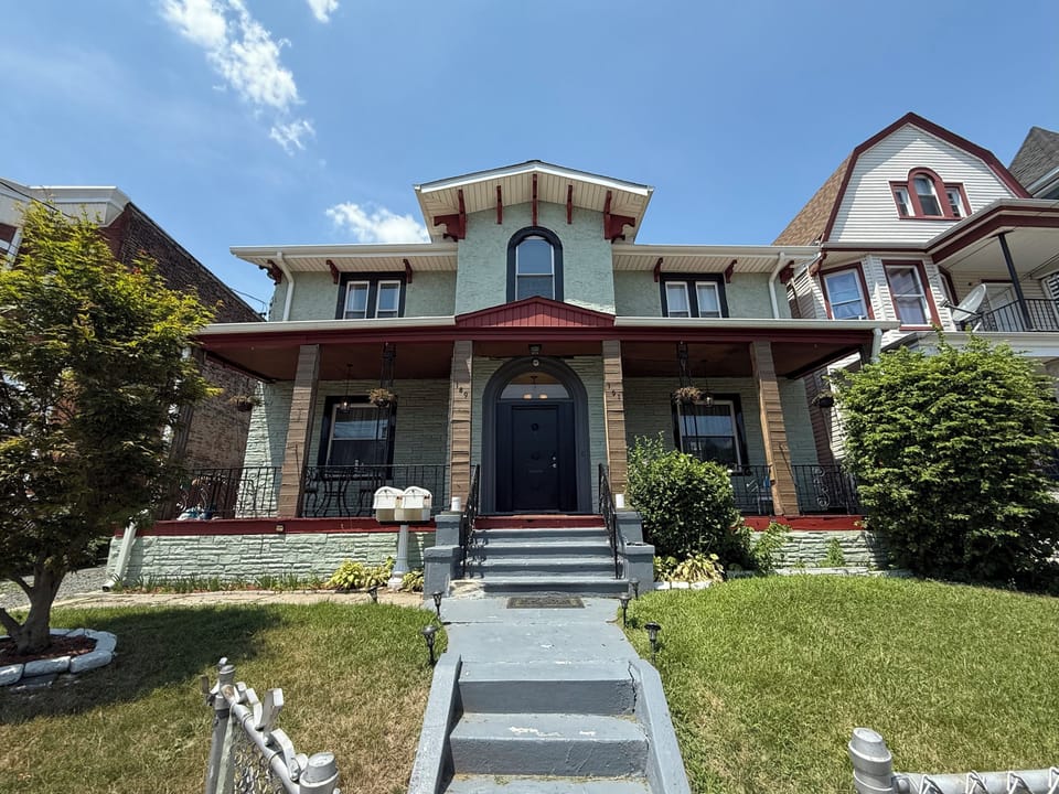 Front exterior and porch