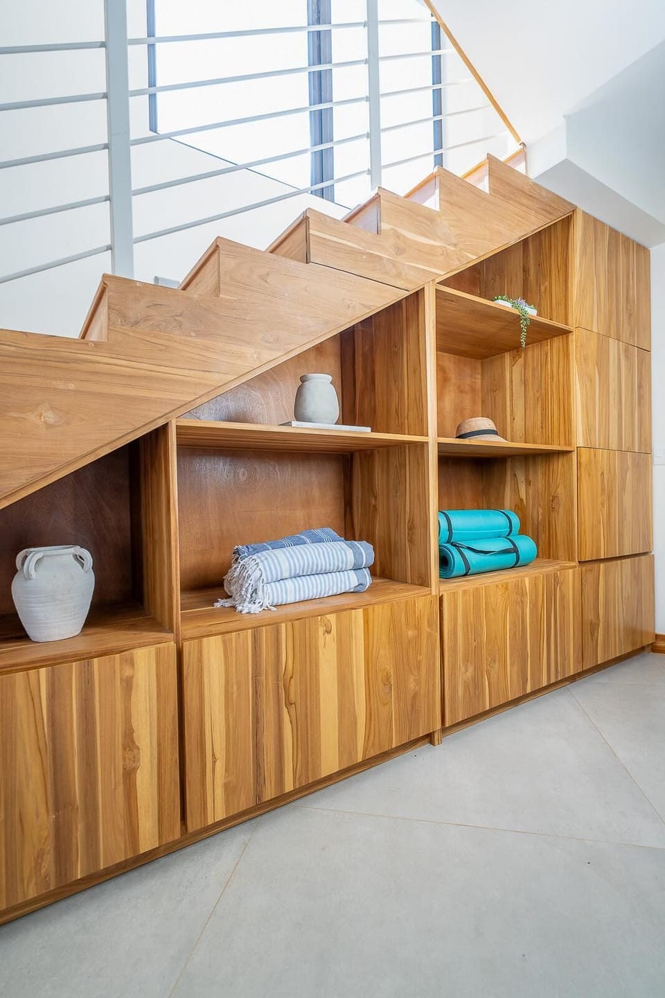 Custom Teak Shelving and Storage