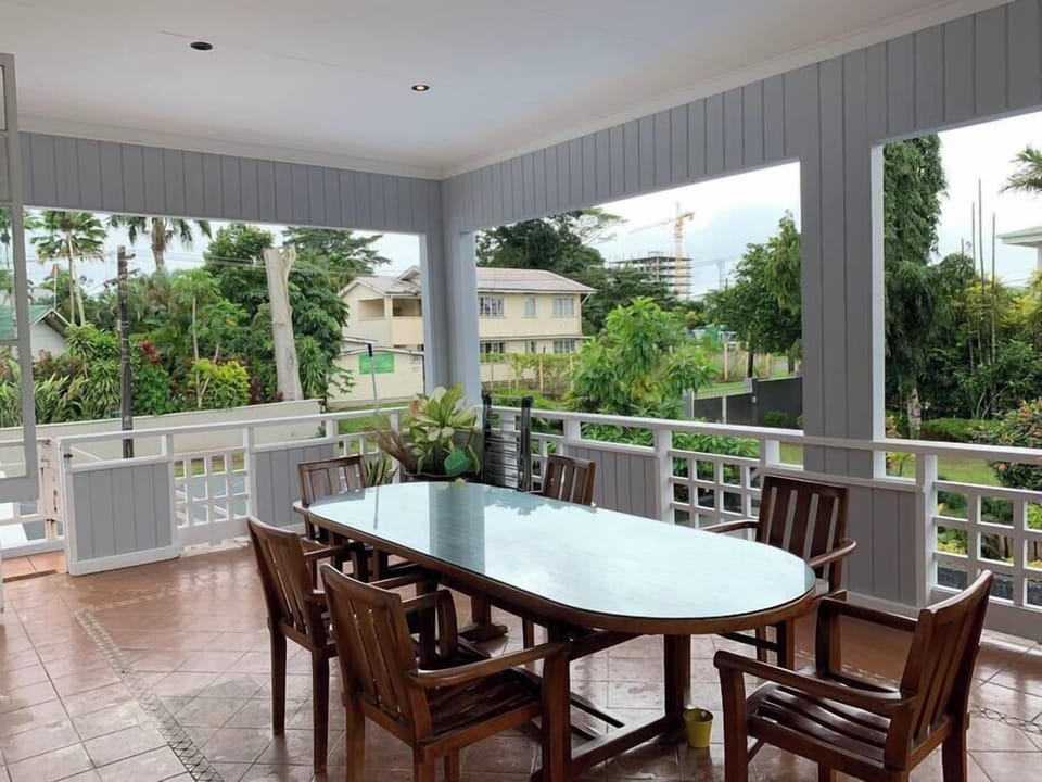 Outdoor dining area