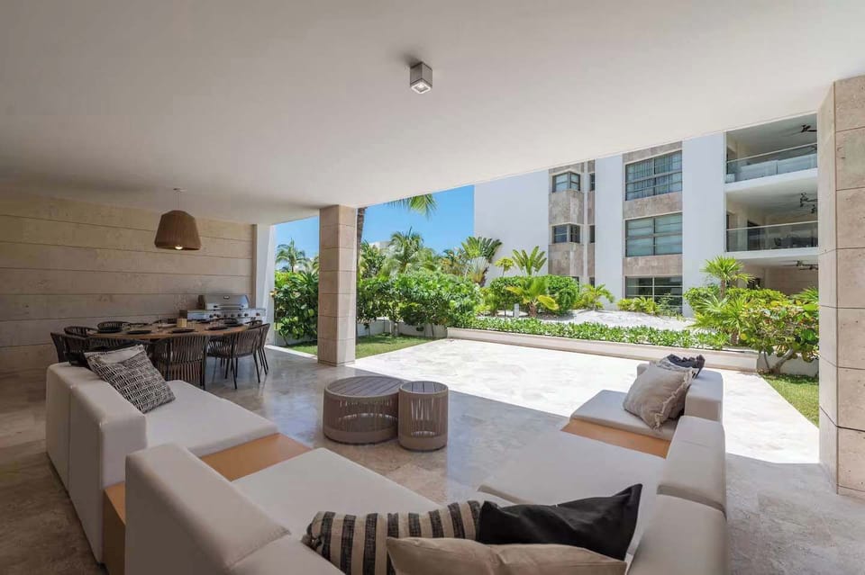 Relax by the tranquil covered patio.