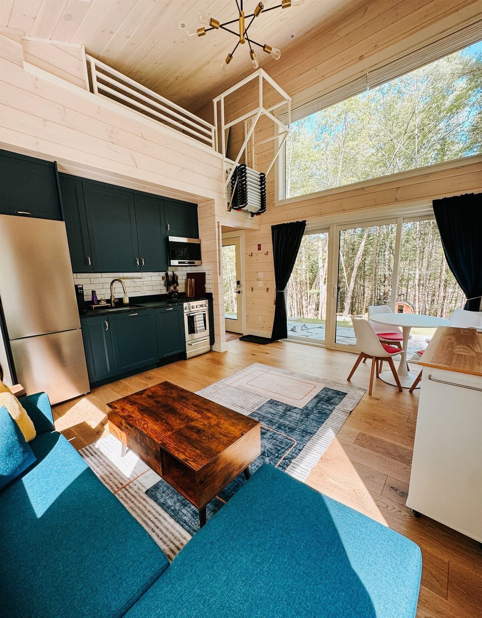 Open concept living room and kitchen