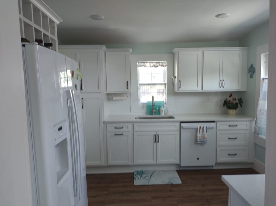 Kitchen with all new appliances.