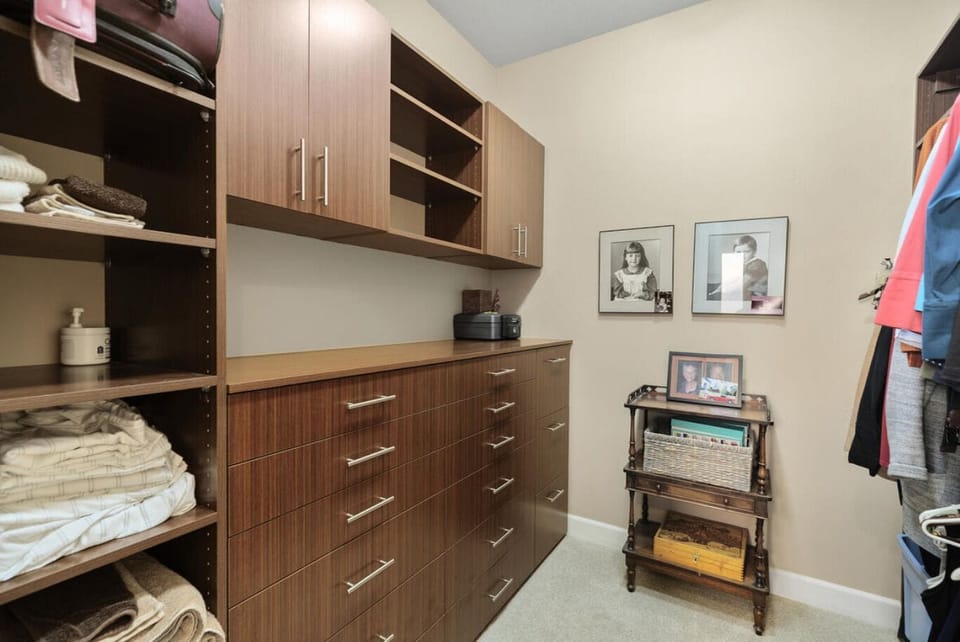 Large walk-in master closet 
