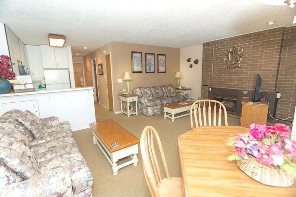 Relax together in an airy, open-concept living space.