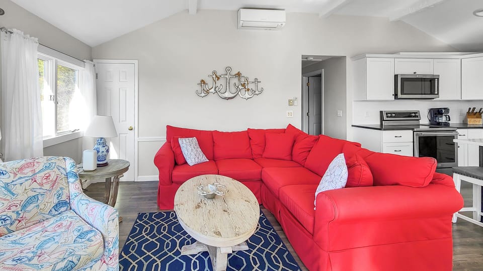 Comfortable sectional in the living room