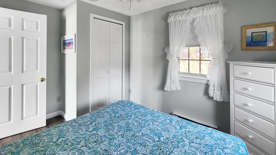 Second floor bedroom with queen bed