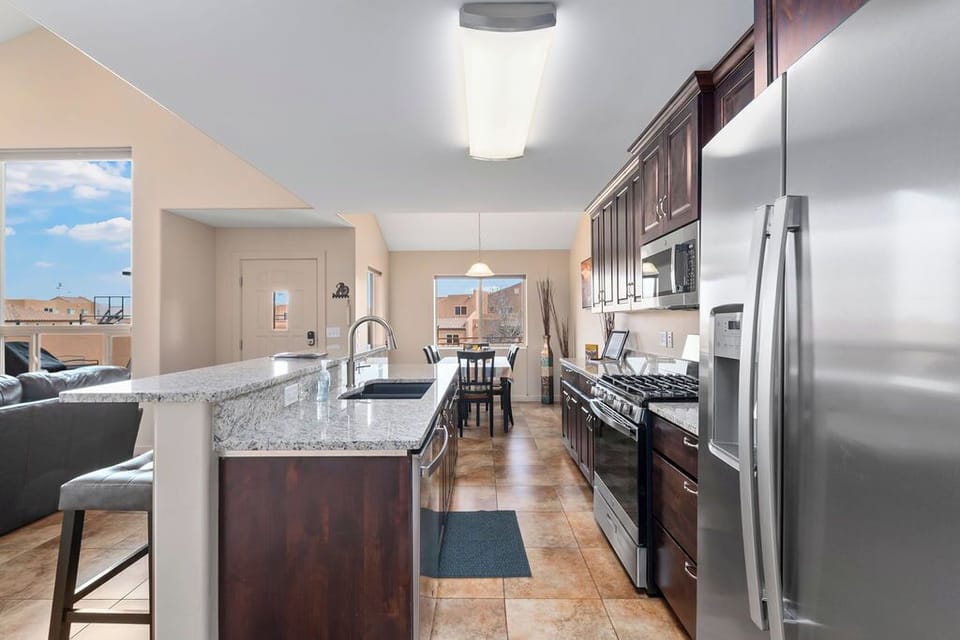 Whip up your favorite meals in this beautifully designed kitchen