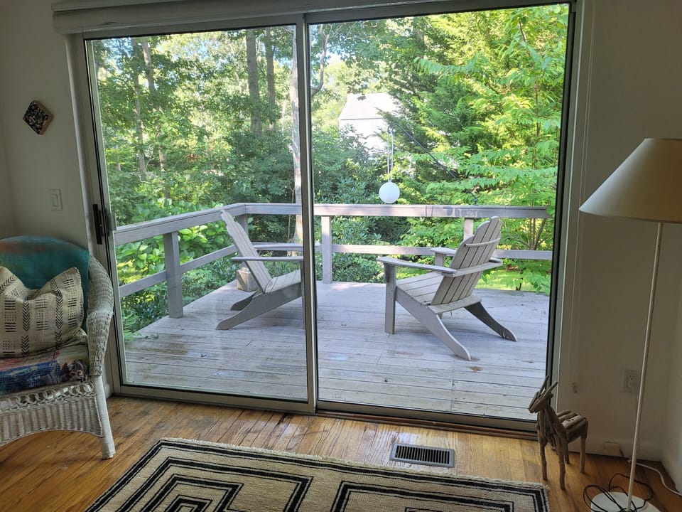 Looking out at back yard from Guest Bedroom 2