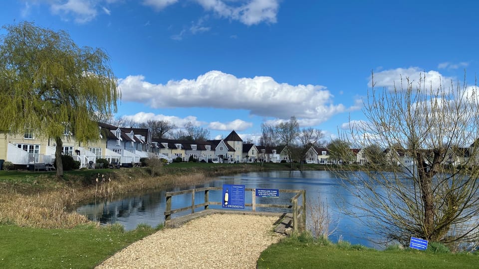 View from the decking