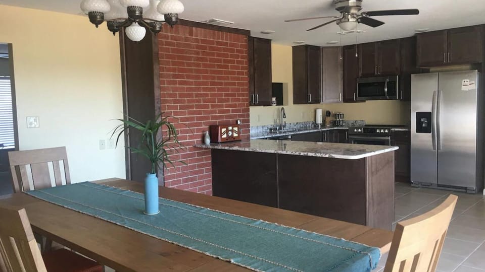Kitchen and dining area. Remodeled.
