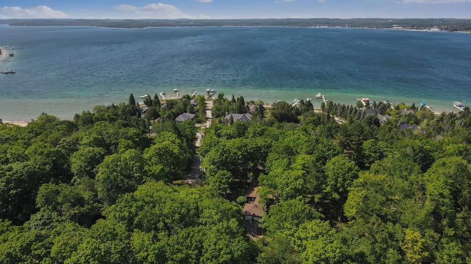 House (seen in bottom of picture) is only minutes from the community beach.