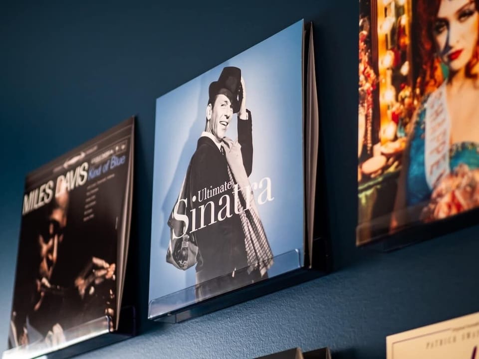 Music-inspired wall art adding character & creative flair to the space