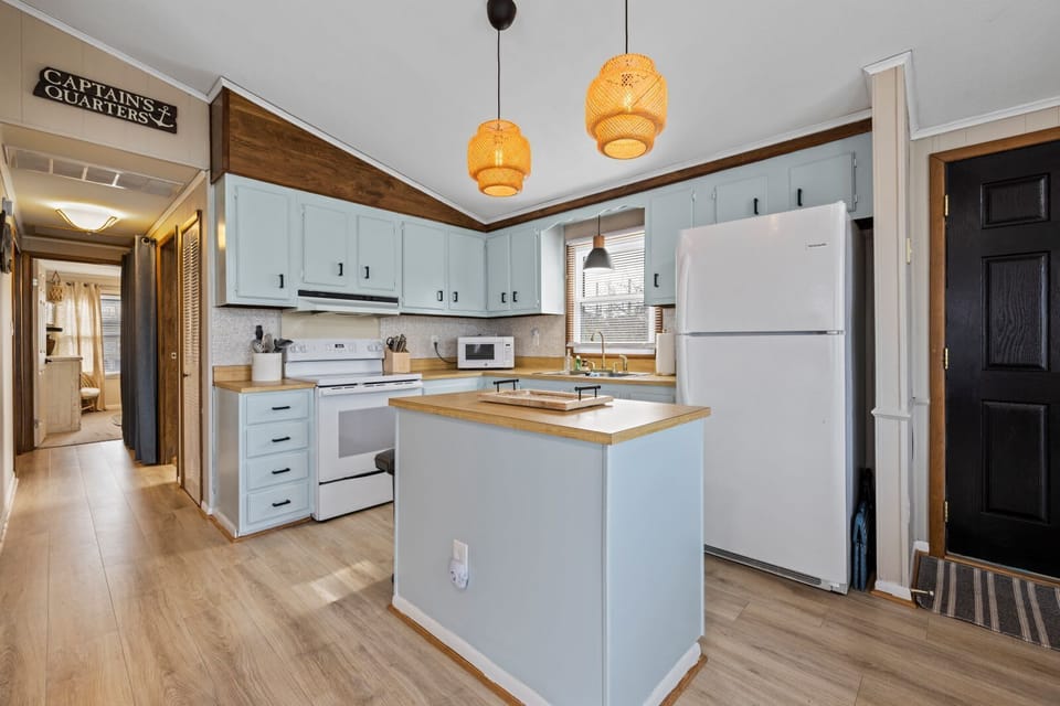 Our fully stocked kitchen