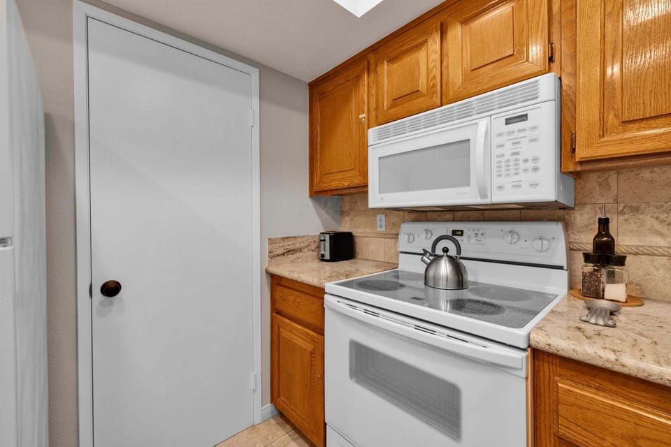 Well-appointed kitchen with everything needed for your stay