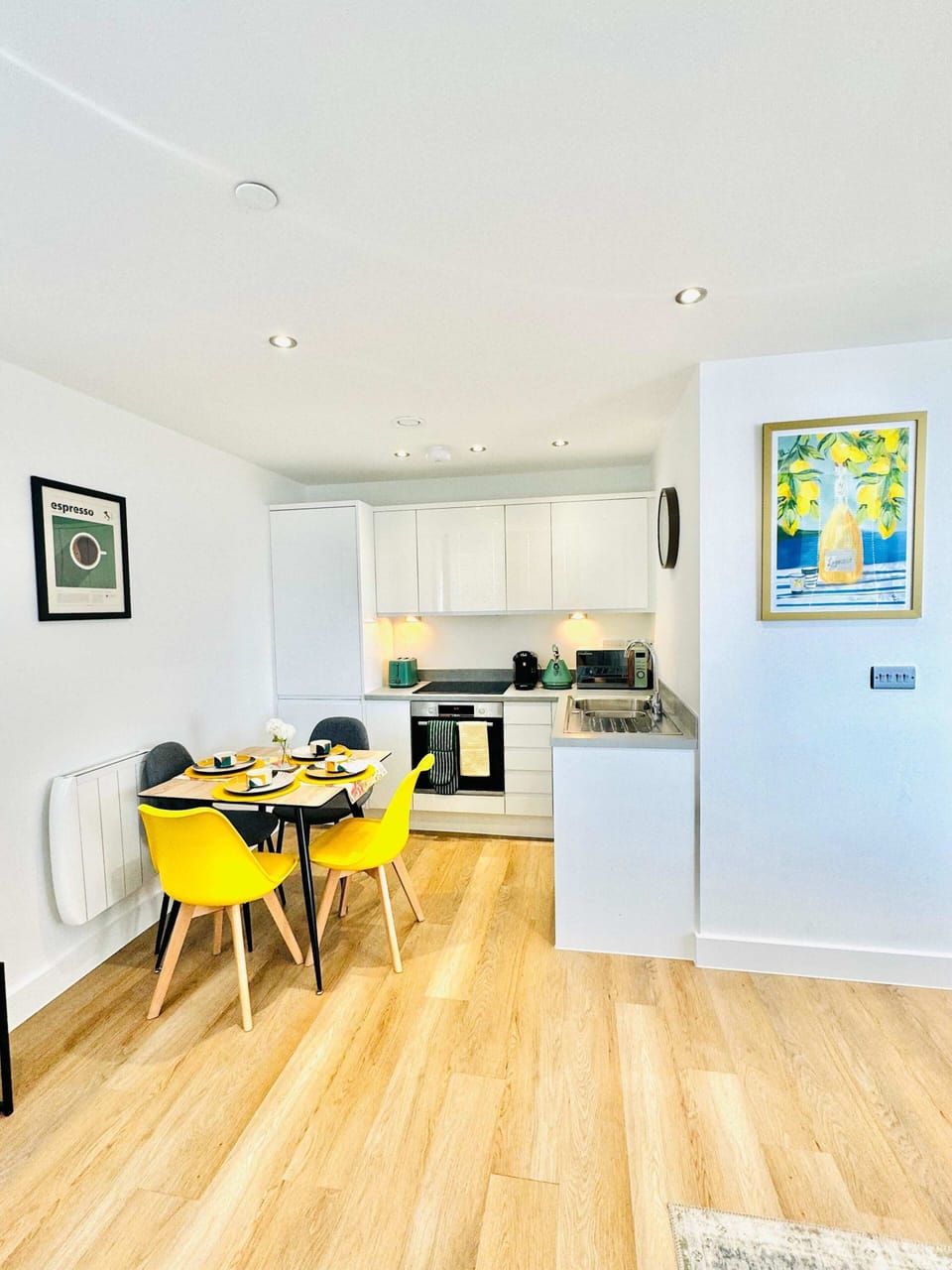 Fully equipped kitchen with everything you need to cook a meal or grab a quick coffee before heading out