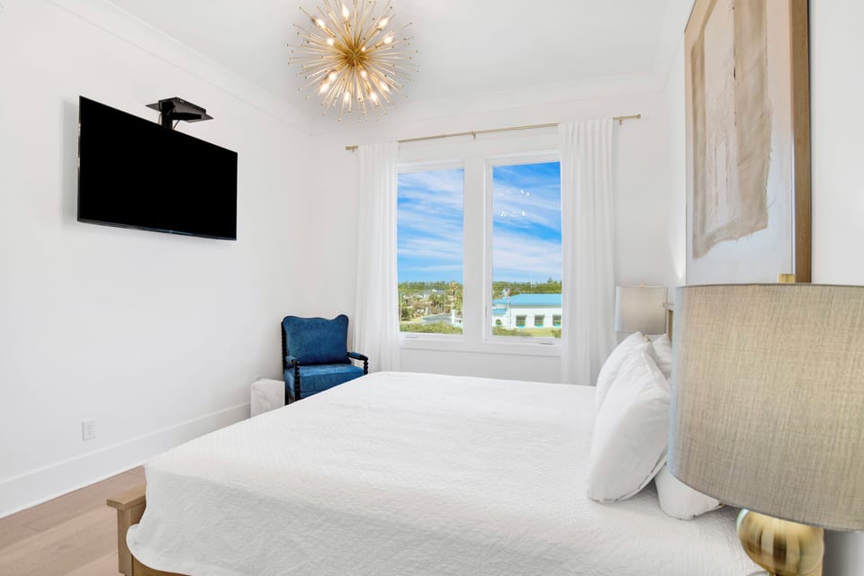 Bedroom 4 has a TV and a private bathroom