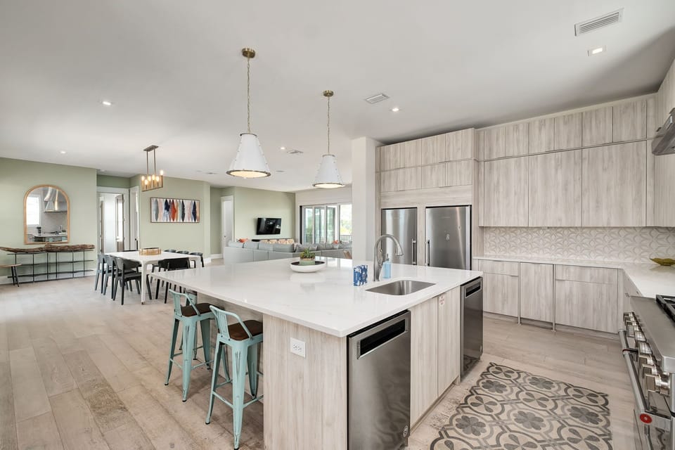 The open-concept design is perfect for quality family time.