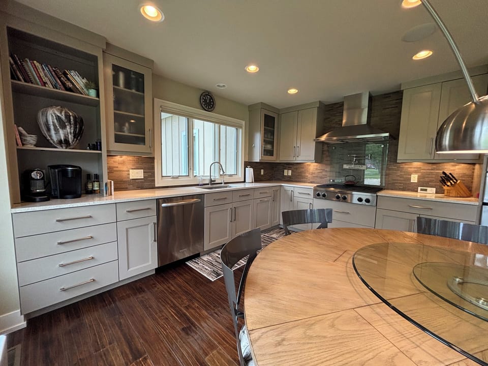Kitchen with Kitchen Aide appliances