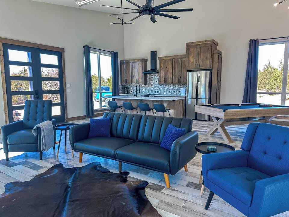 In the living room and bedrooms, we have left some of our favorite books out. 