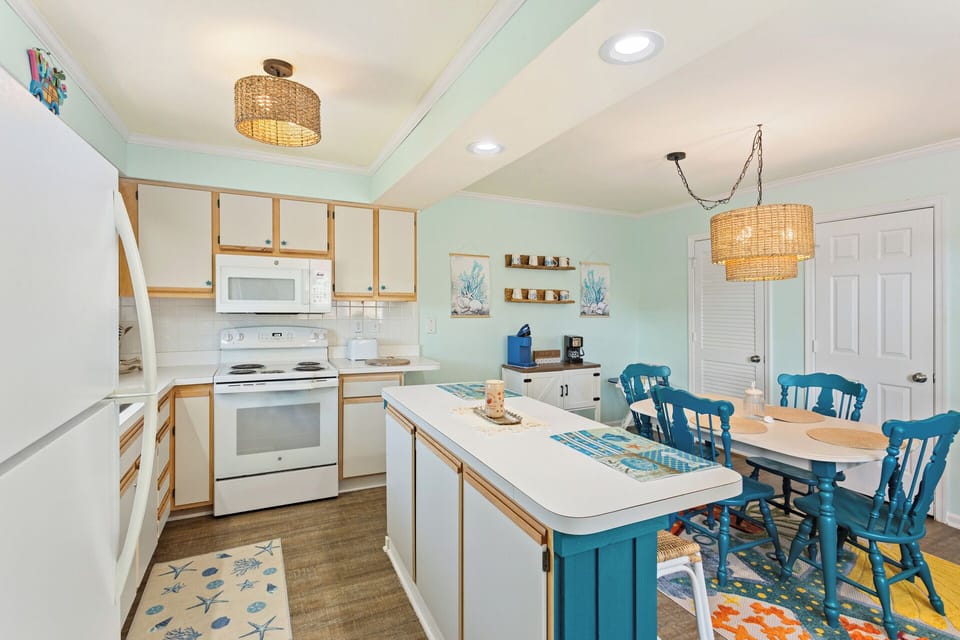 Head on over to the fully-equipped Kitchen where you'll find everything you need to prepare a delicious meal that the whole family will love.